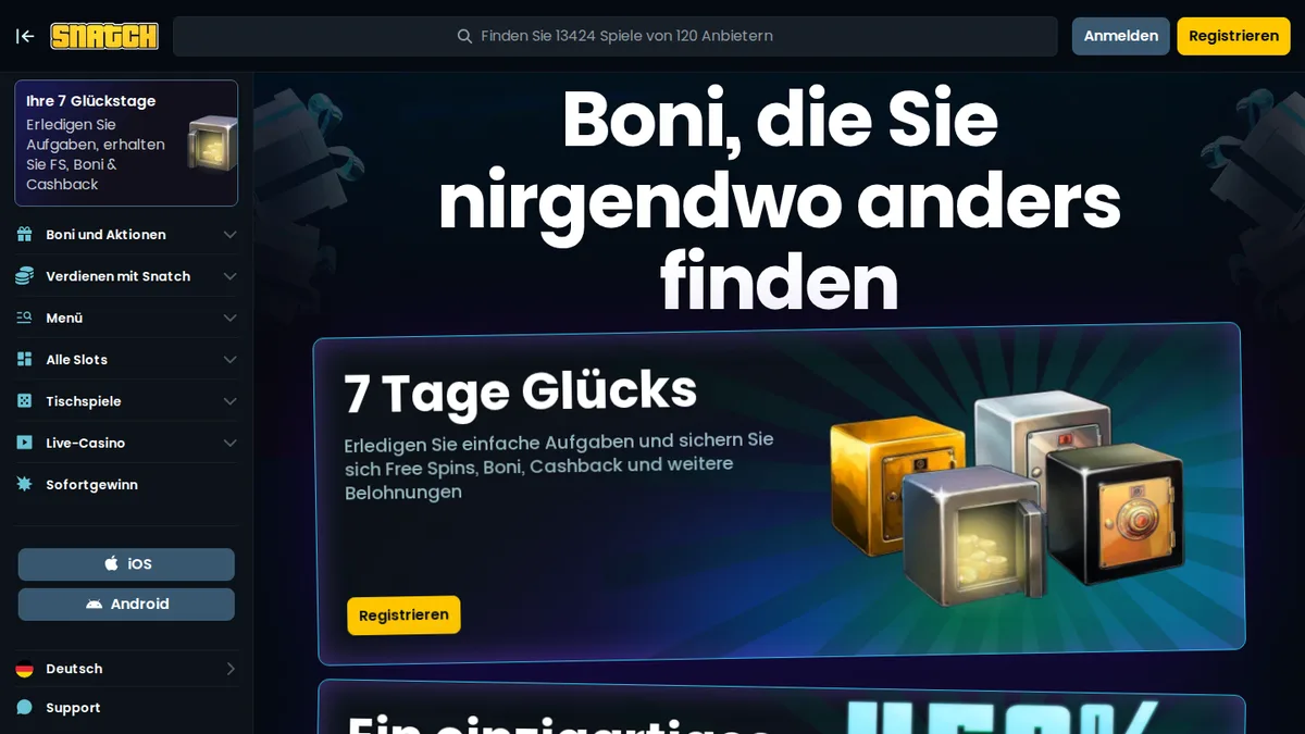 Willkommenspaket und Bonusbedingungen